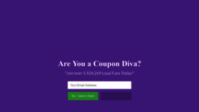 What Coupondivas.com website looked like in 2019 (4 years ago)