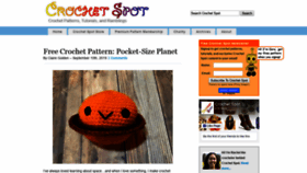 What Crochetspot.com website looked like in 2019 (4 years ago)