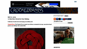 What Crookedbrains.net website looked like in 2019 (4 years ago)