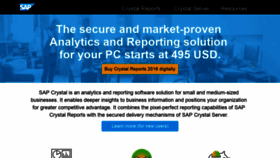 What Crystalreports.com website looked like in 2019 (4 years ago)