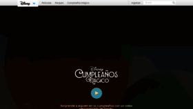 What Cumplemagico.disneylatino.com website looked like in 2019 (4 years ago)