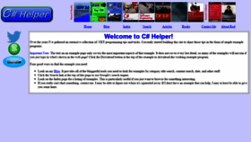 What Csharphelper.com website looked like in 2019 (4 years ago)