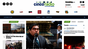 What Cincoradio.com.mx website looked like in 2019 (4 years ago)