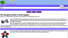 What Clothnappytree.com website looked like in 2019 (4 years ago)