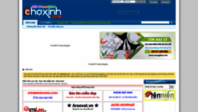 What Choxinh.com website looked like in 2019 (4 years ago)