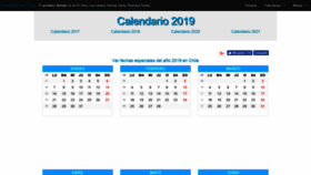 What Calendariochile.com website looked like in 2019 (4 years ago)
