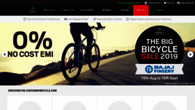 What Choosemybicycle.com website looked like in 2019 (4 years ago)