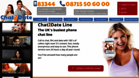 What Chat2date.co.uk website looked like in 2019 (4 years ago)