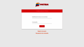 What Colaboradores.patria.org.ve website looked like in 2019 (4 years ago)