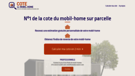 What Cotedumobilhome.com website looked like in 2019 (4 years ago)