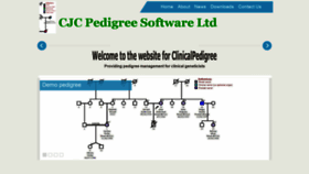What Clinicalpedigree.com website looked like in 2019 (4 years ago)