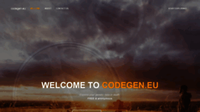 What Codegen.eu website looked like in 2019 (4 years ago)