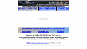 What Cadillacfaq.com website looked like in 2019 (4 years ago)