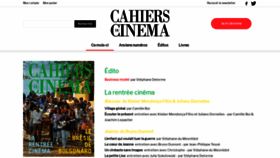 What Cahiersducinema.com website looked like in 2019 (4 years ago)