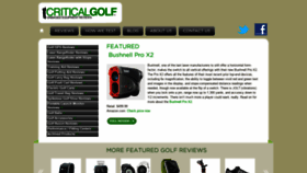 What Criticalgolf.com website looked like in 2019 (4 years ago)