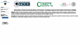 What Conect.itsoeh.edu.mx website looked like in 2019 (4 years ago)