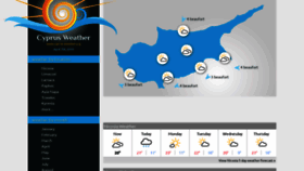 What Cyprus-weather.org website looked like in 2019 (4 years ago)