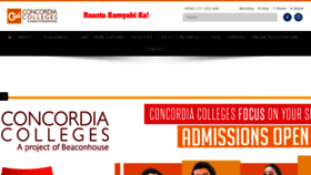 What Concordia.edu.pk website looked like in 2019 (4 years ago)