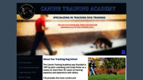 What Caninetrainingacademy.com website looked like in 2019 (4 years ago)