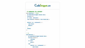 What Codesnippet.cn website looked like in 2019 (4 years ago)