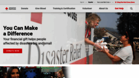 What Chapters.redcross.org website looked like in 2019 (4 years ago)