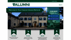 What Crescentalumni.org website looked like in 2019 (4 years ago)