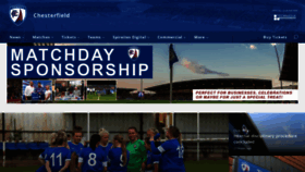 What Chesterfield-fc.co.uk website looked like in 2019 (4 years ago)