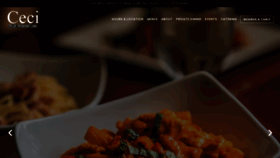 What Cecirestaurantnyc.com website looked like in 2019 (4 years ago)