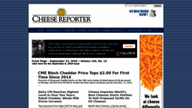 What Cheesereporter.com website looked like in 2019 (4 years ago)