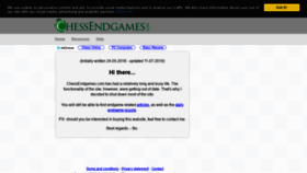 What Chessendgames.com website looked like in 2019 (4 years ago)
