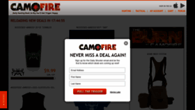What Camofire.com website looked like in 2019 (4 years ago)