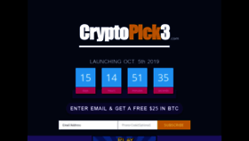 What Cryptopick3.com website looked like in 2019 (4 years ago)