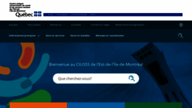 What Ciusss-estmtl.gouv.qc.ca website looked like in 2019 (4 years ago)