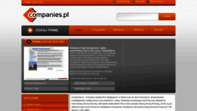 What Companies.pl website looked like in 2019 (4 years ago)