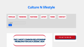 What Culturenlifestyle.com website looked like in 2019 (4 years ago)