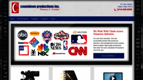 What Countdownproductions.com website looked like in 2019 (4 years ago)