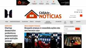 What Casadenoticias.com.br website looked like in 2019 (4 years ago)