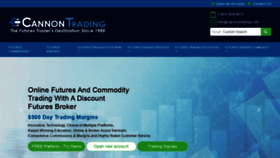What Cannontrading.com website looked like in 2019 (4 years ago)