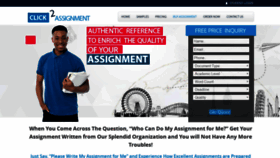 What Click2assignment.co.uk website looked like in 2019 (4 years ago)