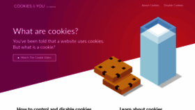 What Cookiesandyou.com website looked like in 2019 (4 years ago)