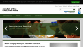 What Curriculumonline.ie website looked like in 2019 (4 years ago)