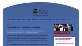 What Civicsforall.org website looked like in 2019 (4 years ago)
