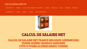What Calculdesalaire.fr website looked like in 2019 (4 years ago)