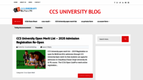 What Ccsuniversityblog.com website looked like in 2019 (4 years ago)