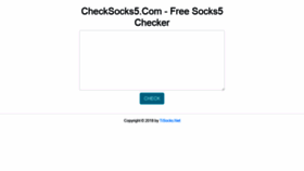 What Checksocks5.com website looked like in 2019 (4 years ago)