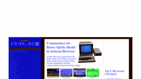 What C64x.de website looked like in 2019 (4 years ago)