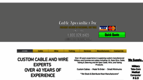 What Cablespecialtiesinc.com website looked like in 2019 (4 years ago)