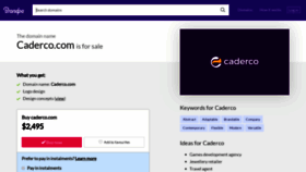 What Caderco.com website looked like in 2019 (4 years ago)