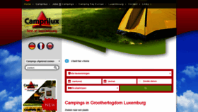 What Camping.lu website looked like in 2019 (4 years ago)