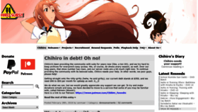 What Chihiro-subs.com website looked like in 2019 (4 years ago)